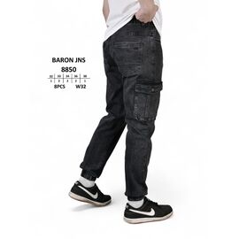 Джинси чоловічі 8850 black р.32-38 "God Baron" недорого оптом від прямого постачальника
