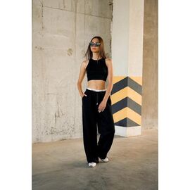 Фотография Штаны спортивные женские 20031 black р.S-L "Little Secret" недорого оптом от прямого поставщика