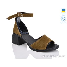 Фотография Босоножки женские летние Лето 122 camel з. (6 пар р.36-41) "Sali" недорого оптом от прямого поставщика