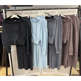 Фотография Костюм спортивный женский тёплый 400489 d.grey р.S-L "Little Secret" недорого оптом от прямого поставщика