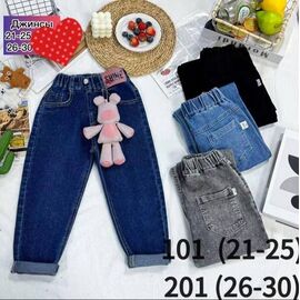 Фотография Джинсы детские на девочку 101 grey р.21-25 "Meloria" недорого оптом от прямого поставщика