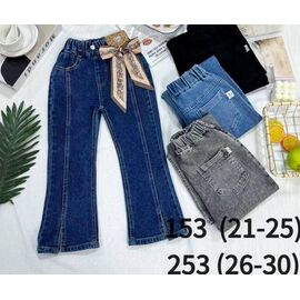 Джинси дитячі на дівчинку 253 l.blue р.26-30 "Meloria" недорого оптом від прямого постачальника