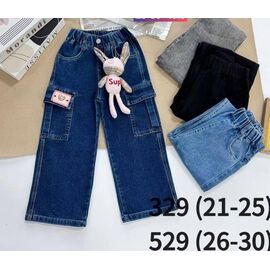 Джинси дитячі на дівчинку 329 navy р.21-25 "Meloria" недорого оптом від прямого постачальника