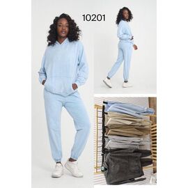 Фотография Костюм спортивный женский тёплый 10201 grey р.42-50 "LOOK" недорого оптом от прямого поставщика