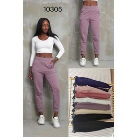 Фотография Штаны спортивные женские 10305 beige р.42-48 "LOOK" недорого оптом от прямого поставщика