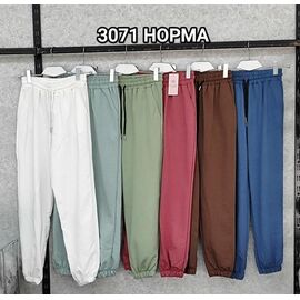 Штани спортивні жіночі 3071 white р.44-50 "LOOK" недорого оптом від прямого постачальника