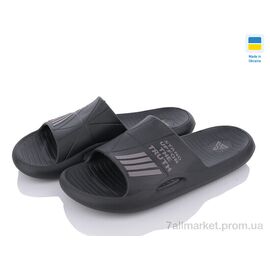 Фотография Шлепки мужские пляжные Лето Гіпаніс М141 чорний (8 пар р.41-45) "Progress" недорого оптом от прямого поставщика