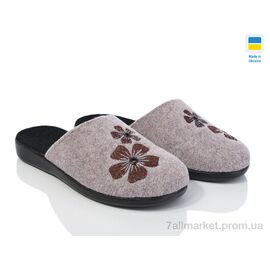 Тапки жіночі для будинку Весна/осінь 122-12 бежевий (6 пар р.37-41) "Inblue" недорого оптом від прямого постачальника