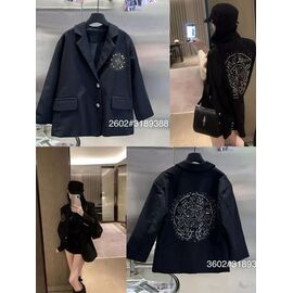 Піджак дитячий на дівчинку 3602 black р.120-160 "Delfinka" недорого оптом від прямого постачальника