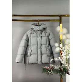 Курка дитяча зимова на хлопчика 55883 grey р.128-152 "Delfinka" недорого оптом від прямого постачальника