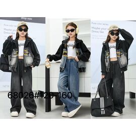 Костюм дитячий спортивний на дівчинку 68026 blue р.120-160 "Delfinka" недорого оптом від прямого постачальника