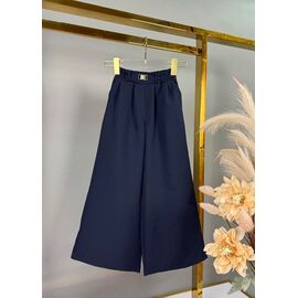 Штани дитячі на дівчинку 700 navy р.116-140 "Delfinka" недорого оптом від прямого постачальника