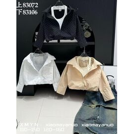 Фотография Рубашка детская на девочку 83072 black р.110-150 "Delfinka" недорого оптом от прямого поставщика