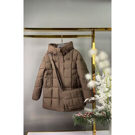 Фотография Курка детская зимняя на девочку CP66 brown р.140-164 "Delfinka" недорого оптом от прямого поставщика