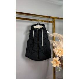 Фотография Жилетка детская на девочку MJ78 black р.110-134 "Delfinka" недорого оптом от прямого поставщика