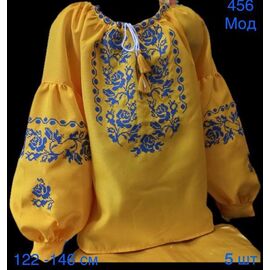 Вишиванка дитяча на дівчинку 456 yellow р.7-11 "EMRE" недорого оптом від прямого постачальника