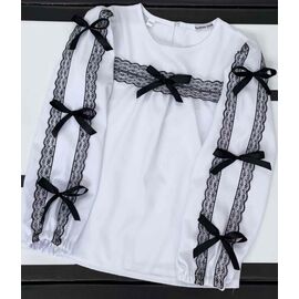 Блузка дитяча на дівчинку IB559 white р.116-140 "iBamBino" недорого оптом від прямого постачальника