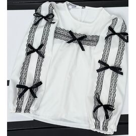 Блузка дитяча на дівчинку IB560 milk р.116-140 "iBamBino" недорого оптом від прямого постачальника