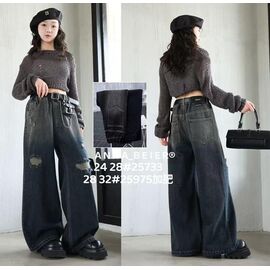 Джинси дитячі на дівчинку 25975 black р.28-33 "Meloria" недорого оптом від прямого постачальника