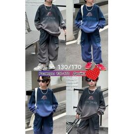 Фотография Костюм детский спортивный на мальчика 66022 grey р.130-170 "Meloria" недорого оптом от прямого поставщика