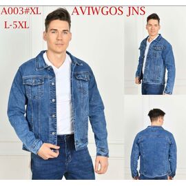 Куртка чоловіча A003 blue р.L-5XL "God Baron" недорого оптом від прямого постачальника