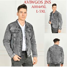 Куртка чоловіча A004 grey р.L-5XL "God Baron" недорого оптом від прямого постачальника