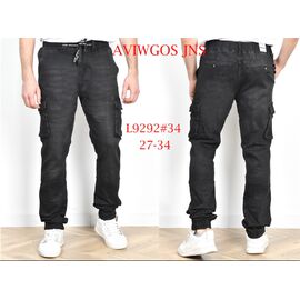 Джинси чоловічі L9292 grey р.27-34 "God Baron" недорого оптом від прямого постачальника