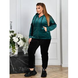Спортивний костюм жіночий на блискавці велюр батал 54,56,58,60 (6кв) "NOWEMBER"
