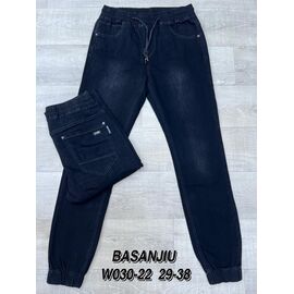 Джинси чоловічі W030-22 blue р.29-38 "God Baron" недорого оптом від прямого постачальника