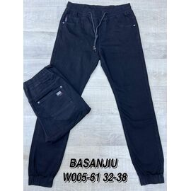 Джинси чоловічі W005-61 black р.32-38 "God Baron" недорого оптом від прямого постачальника