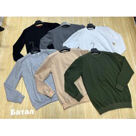 Светр чоловічий NV541 black р.2XL-6XL "Navas" недорого оптом від прямого постачальника