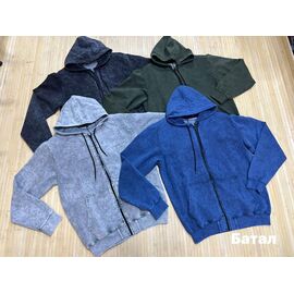 Кофта спортивна чоловіча NV553 khaki р.3XL-6XL "Navas" недорого оптом від прямого постачальника