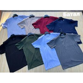 Футболка чоловіча NV633 wine р.2XL-6XL "Navas" недорого оптом від прямого постачальника