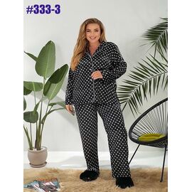 Фотография Пижама женская 333-3 black р.44-54 "ZLATA" недорого оптом от прямого поставщика