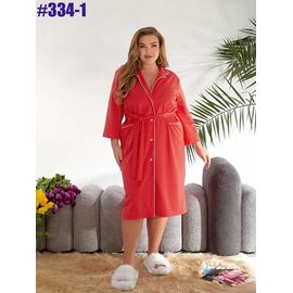 Фотография Халат женский 334-1 red р.44-54 "ZLATA" недорого оптом от прямого поставщика