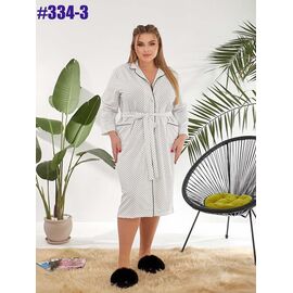 Фотография Халат женский 334-3 white р.44-54 "ZLATA" недорого оптом от прямого поставщика