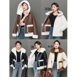 Фотография Куртка женская зимняя L769 brown р.50-58 "PALMIRA" недорого оптом от прямого поставщика