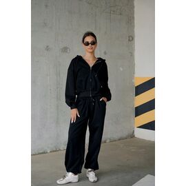 Фотография Костюм спортивный женский тёплый 9716 black р.S-L "Little Secret" недорого оптом от прямого поставщика