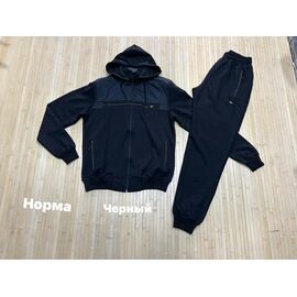 Фотография Костюм спортивный мужской NV758 black р.M-2XL "Navas" недорого оптом от прямого поставщика