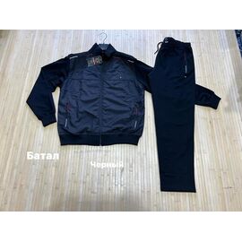 Костюм спортивний чоловічий NV786 black р.L-3XL "Navas" недорого оптом від прямого постачальника