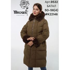 Фотография Куртка женская зимняя 9532-K22146 brown р.50-56 "DKNSEL" недорого оптом от прямого поставщика