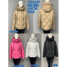 Фотография Куртка женская зимняя D24231-1 black р.46-56 "DKNSEL" недорого оптом от прямого поставщика