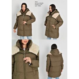 Фотография Куртка женская зимняя S24498-A9JL khaki р.42-50 "DKNSEL" недорого оптом от прямого поставщика