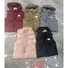 Фотография Жилетка детская на девочку 576 khaki р.130-170 "Farbique" недорого оптом от прямого поставщика