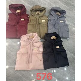 Фотография Жилетка детская на девочку 576 peach р.130-170 "Farbique" недорого оптом от прямого поставщика