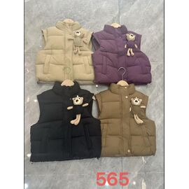 Фотография Жилетка детская на девочку 565 beige р.130-170 "Farbique" недорого оптом от прямого поставщика