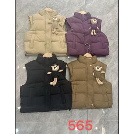 Фотография Жилетка детская на девочку 565 black р.130-170 "Farbique" недорого оптом от прямого поставщика