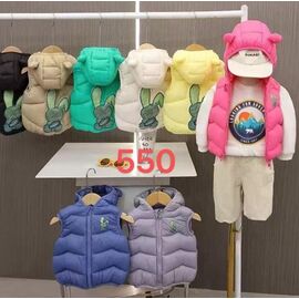 Фотография Жилетка детская на девочку 550 yellow р.90-130 "Farbique" недорого оптом от прямого поставщика