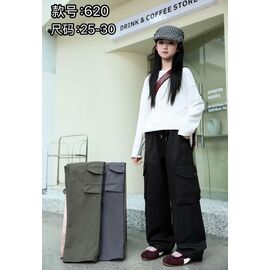 Фотография Штаны детские на девочку 620 khaki р.25-30 "Farbique" недорого оптом от прямого поставщика