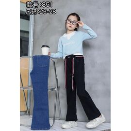 Джинси дитячі на дівчинку 851 l.blue р.23-28 "Farbique" недорого оптом від прямого постачальника